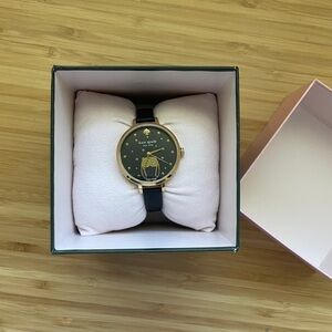 NEW - Kate Spade New York Black and Gold Women's Watch